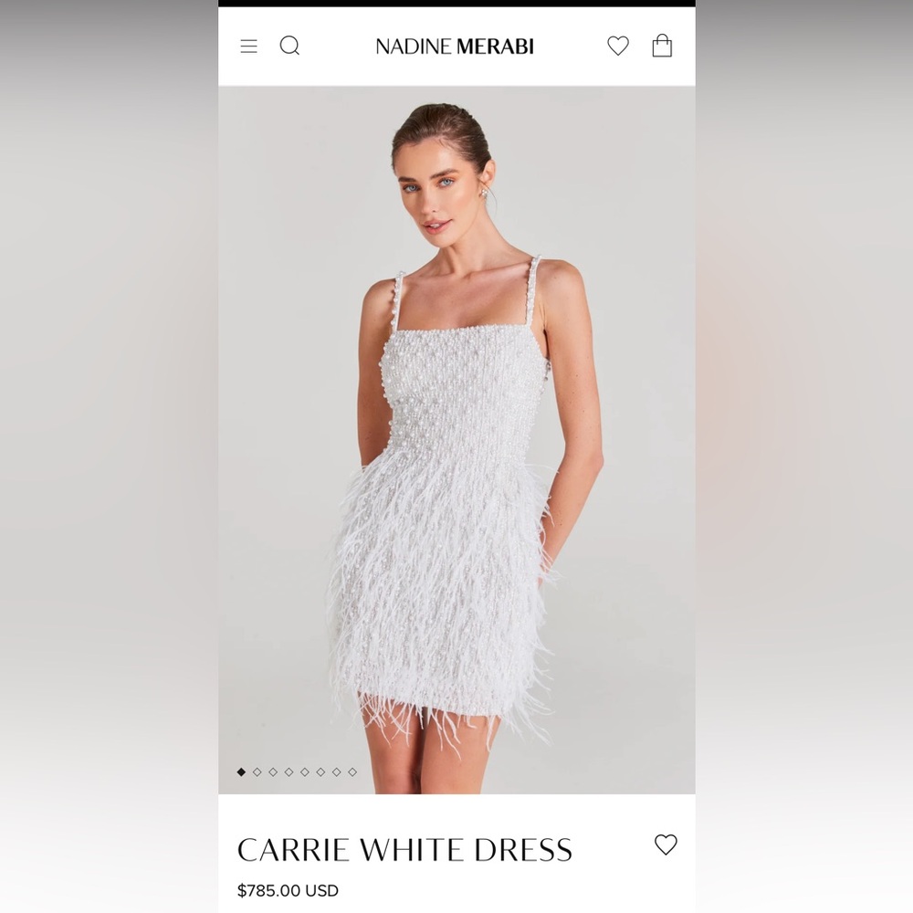 NADINE MERABI Carrie White Dress